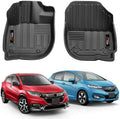 for 2014-2020 Honda Fit / 2016-2022 Honda HR-V Floor Mats Accessories Front Liner 2 Pcs All Weather Protection Mat (for 2014-2020 Fit/2016-2022 HRV 2 Pcs) by Jdeymat