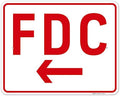FDC Left Arrow Sign, by SigoSigns