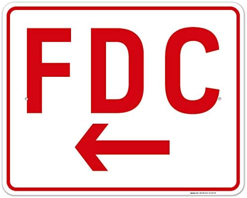 FDC Left Arrow Sign, by SigoSigns