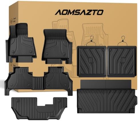 Floor Mats 7 PCS for BMW X7 2019-2026 2027 (ONLY for 2nd Row Bench Seats) by AOMSAZTO