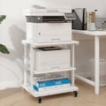 Natwind 3 Tier Laser Printer Stand,24''x20'' Side Table for Printer,White by Natwind