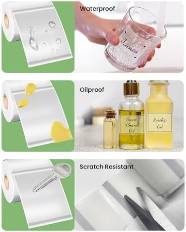 Phomemo Frosted Thermal Labels, 1.97"x3.15", for M110/M100/M220, 90 PCS - Image 3