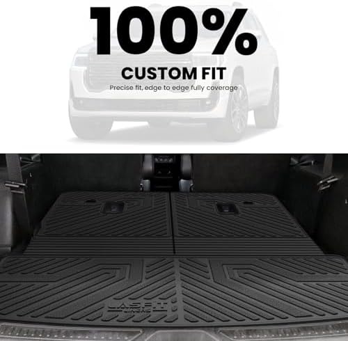 LASFIT Trunk Mat with Backrest Mat for GMC Acadia 2017-2023 - Image 2