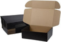 12x9x4 Inches Shipping Boxes Pack of 20, Packaging Corrugated Cardboard Mailer Boxes for Small Bussiness, Black by Sodissa
