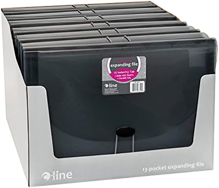 C-Line 13-Pocket Expanding File, 1 Expanding File, Smoke (48311) Letter Size (Pack of 12) - Image 3