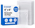 4” X 6” (1000 Count) 2 Mil Clear Reclosable Zip Plastic Poly Bags by SpartanIndustrial