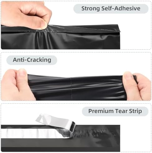 Famagic 30 Pack Black Poly Mailers Variety Pack, 10x13&14.5x19&19x24 - Image 4
