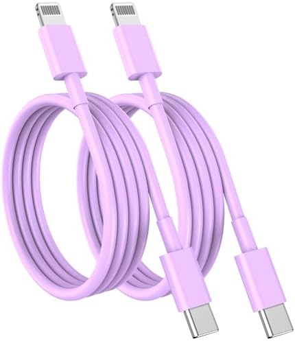 Susnwere USB C to Lightning Cable (2pack 6ft), Apple MFi Certified iPhone Fast Charger 2m, Power Delivery Original Type C Charging Cord for Apple iPhone 13/12/11 Pro/11/XS MAX/XR/8/7/6s Plus,iPad by Susnwere