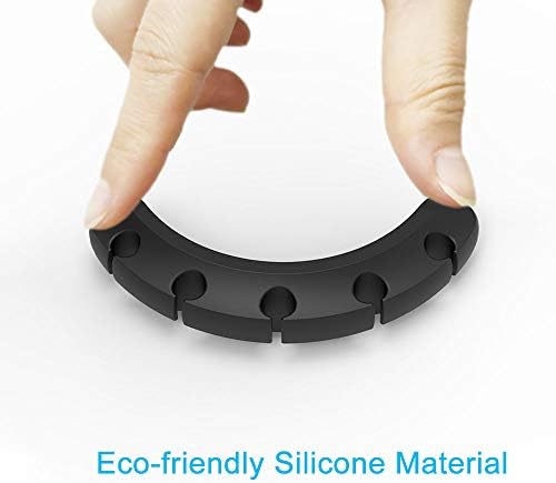 INCHOR Cord Organizer for Desk, Cable Organizer Cable Clips Holder Black - Image 7