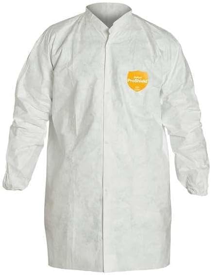 DuPont Tyvek 400 Disposable Extra-Long Frock Elastic Cuff, White, Large, 30-Pack - Image 2