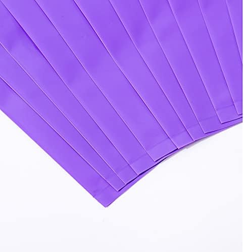 ysmile Large Purple Plastic Shopping Bag for Small Business Boutique for Retail Merchandise Die Cut Poly with Handle 11.8"x15.8" - Image 3