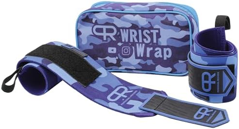 PR Personal Record Heavy Duty Premium Wrist Wraps, More Elasticity, Reinforced Stitching, Extra Wide Strap, Strong Thumb Loop, Larry Wheels Weightlifting Wraps - Image 2