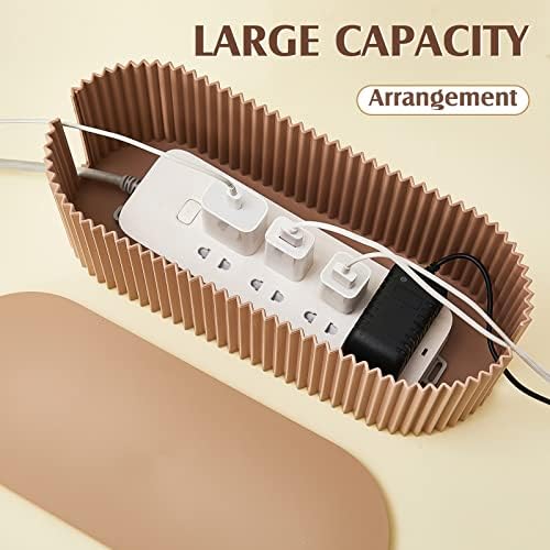 2 Pcs Cable Management Box, Fits Most Power Sockets, 11.8x5.1x4.3 in - Image 4