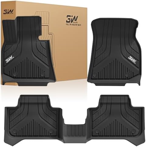 3W Floor Mats for BMW X3 G45 2025 2026, Accessories Custom Fit TPE All Weather Front & Rear Rows Waterproof Car Mats Liner for BMW X3 30/M50 xDrive by 3W