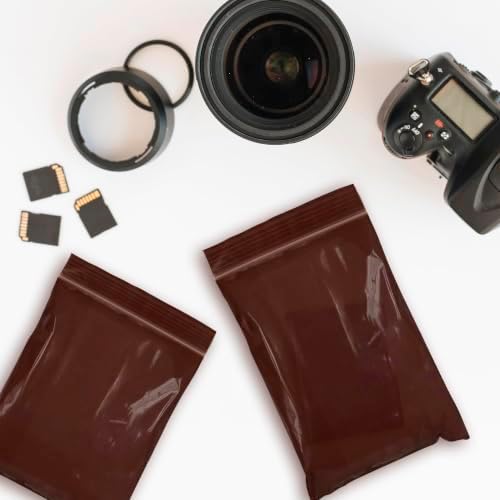 APQ Supply Amber Zipper Bags, 4 x 6 Inches, UV Protective Light Blocking Storage Bags for Light Sensitive Items, 3 Mil Polyethylene, Resealable Packaging for Samples and Small Parts, Pack of 100 - Image 6