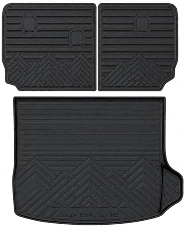 Mixsuper Cargo Liner for Jeep Grand Cherokee 2022-2026 (Not for Grand Cherokee L/WK), All Weather TPE Trunk Cargo Mat with Backrest Protectors Compatible with Grand Cherokee & 4xe by Mixsuper