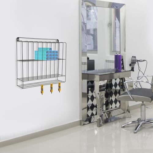 Hair Color Organizer, 2 Tiers Metal Salon Hair Color Tube Storage Racks for Salon Beauty Home Spa - Image 5