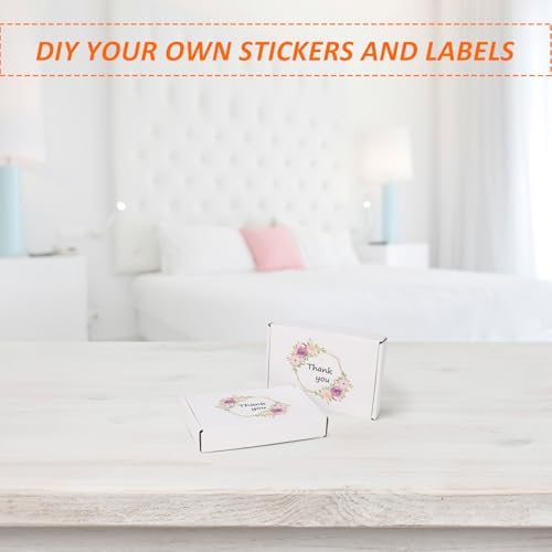 HORLIMER 6x4x1 Shipping Boxes Set of 100, White Corrugated Cardboard Mailer Box for Packing Small Business - Image 4