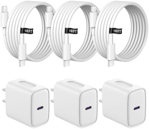 iPhone Charger Fast Charging 10FT iPhones 17 16 15 Charger 3 Pack by STAKCYE