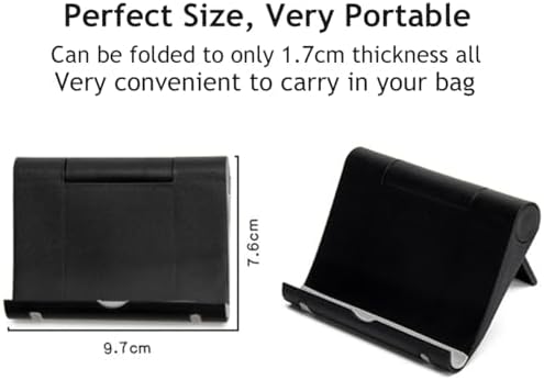 Adjustable Foldable Cell Phone Stand for Desk, Compatible with Most Smartphones and Tablets, Fits Devices up to 10 Pounds - Image 7