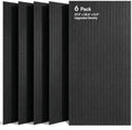 SODOCT 6 Pack Large Acoustic Panels, 47.2" X 23.6" X 0.4" Sound Proof Panels for Walls, High Density Sound Absorbing Panels for Home Studio & Office, Black by SODOCT
