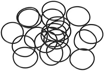 uxcell Nitrile Rubber O-Rings 19mm OD 17mm ID 1mm Width, Metric Sealing Gasket for Automotive Machine Plumbing, Pack of 20 by uxcell