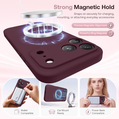 GolbinBox Magnetic for iPhone 18 Pro Case/17 Pro Case, Burgundy - Image 3