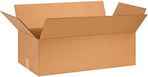 SHIP NOW SUPPLY 26x13x8 Corrugated Boxes, Large, 26L x 13W x 8H, Pack of 20 | Shipping, Packaging, Moving, Storage Box for Home or Business, Strong Wholesale Bulk Boxes by Ship+Now+Supply