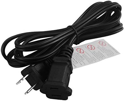 6FT Polarized US 2-Prong Male-Female Extension Power Cord - Image 2