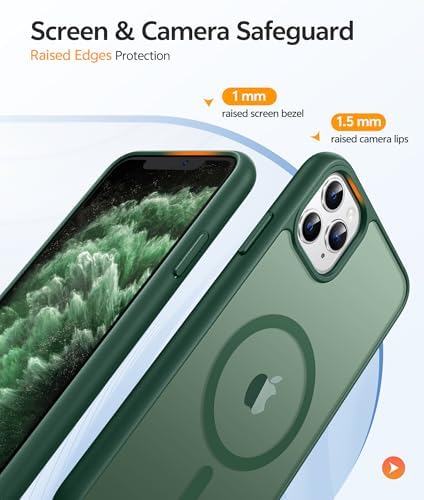 FNTCASE for iPhone 11 Pro Case, Fit for Magsafe, Translucent Matte Back - Image 4