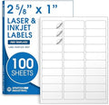 1" X 2 5/8" Matte White Printable Address Labels by SpartanIndustrial