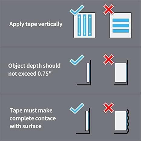 Art3d Nano Double-Sided Foam Tape, 1/12" x 1" x 10', 2-Roll Pack, Crystal - Image 5