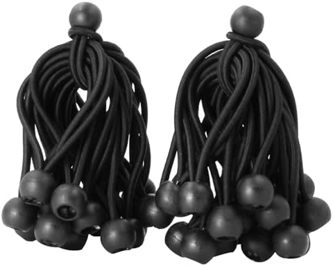 Small Bungee Cords with Balls 6 inch Length, 0.8 inch Ball, 50-Piece… by Joneaz