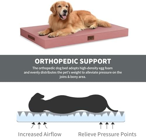 Waterproof Orthopedic Outdoor Dog Bed XL for Extra Large Dogs - Image 3