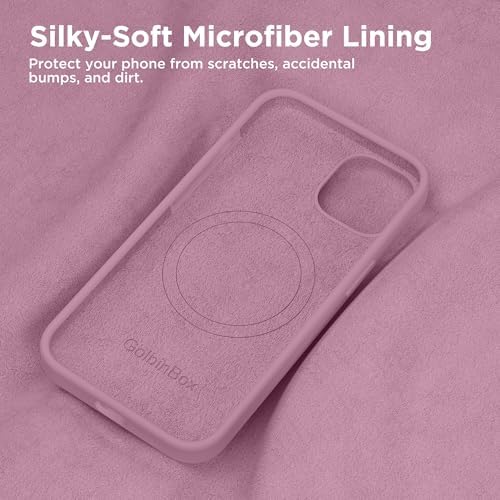GolbinBox Magnetic for iPhone 13/14 Case, Silicone Cover, Blackcurrant - Image 6