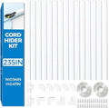 Yecaye 235in Wall Cord Hider for 2-3 Cords, W0.94in H0.47in, White by Yecaye