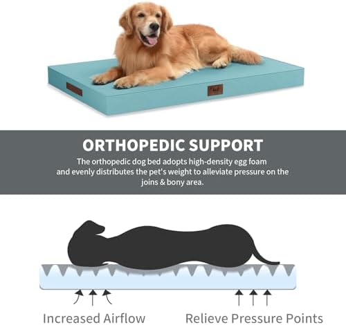 Waterproof Orthopedic Outdoor Dog Bed XL for Extra Large Dogs - Image 3