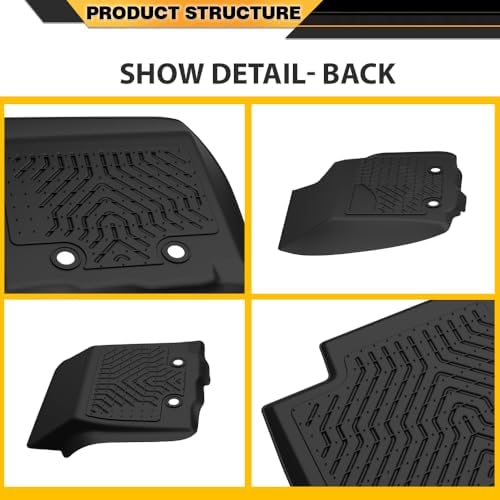 G-PLUS TPE 3PCS Floor Mats Fit 2016-2023 Toyota Tacoma Double Cab - Image 7