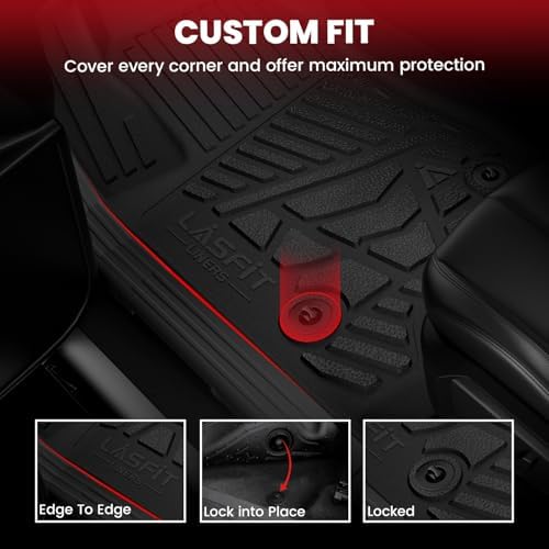 LASFIT Floor Mats for Chevy Silverado/GMC Sierra 1500 2019-2026 - Image 4
