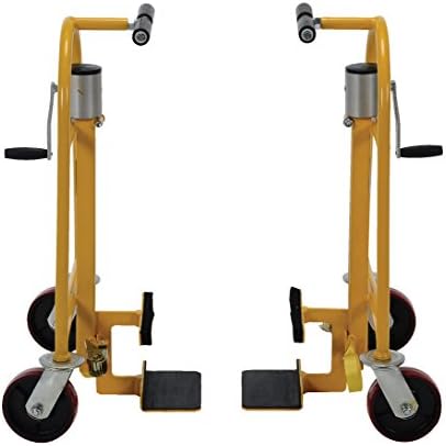 Vestil MFM-1300 Steel Machinery/Vending Machine Lifts 15-1/2 In. x 29-1/4 In. x 31-1/8 In. 1300 Lb. Capacity Yellow - Image 3