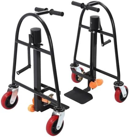 Manual Furniture and Crate Mover with Wheels Heavy Duty Furniture Movers Industrial Machinery Mover Packaging Furniture Moving Tool -1300 lbs Capacity, 11.8" Lift Height, Set of 2 by GALAXYWAY