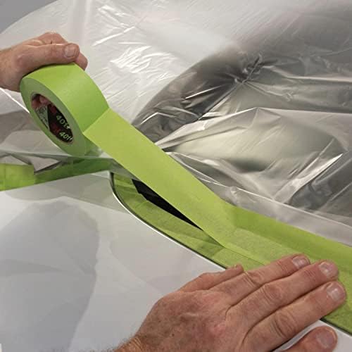 3M High Performance Green Masking Tape 401+, Superior Adhesion, Clean Removal, Highly Conformable, Paint-Bleed Resistant, 96 mm x 55 m, 6.4 mil, 8/Case - Image 6