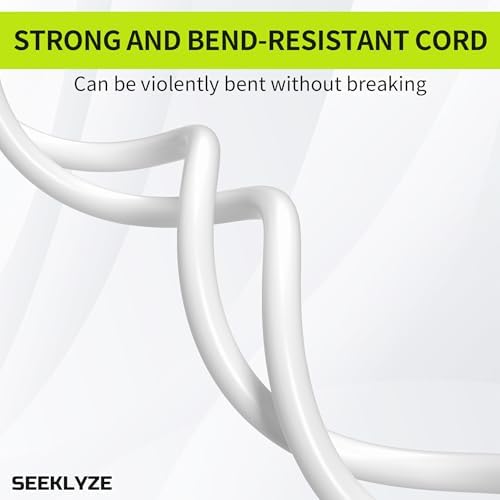 16/3 White Extension Cord 10 FT Indoor, Short Extension Cord - Image 5