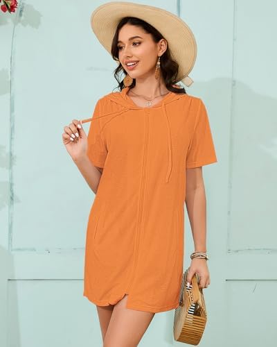 Bsubseach Terry Cloth Swim Cover Up Women Zipper Swimsuit Beach Robes - Image 3