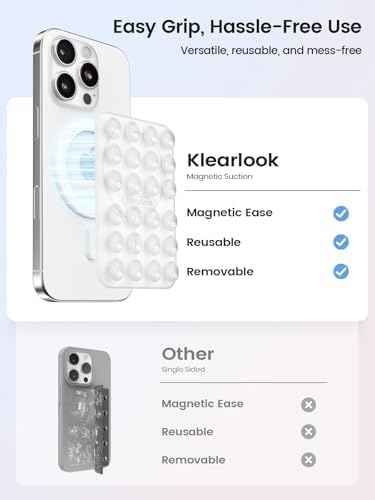 Klearlook Magnetic Suction Phone Mount for MagSafe Case, Transparent - Image 3