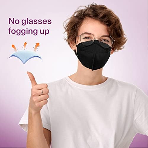 Miuphro 50 Pack Cup Dust Safety Disposable Masks, KN95 5-Layer Foldable Masks - Image 4