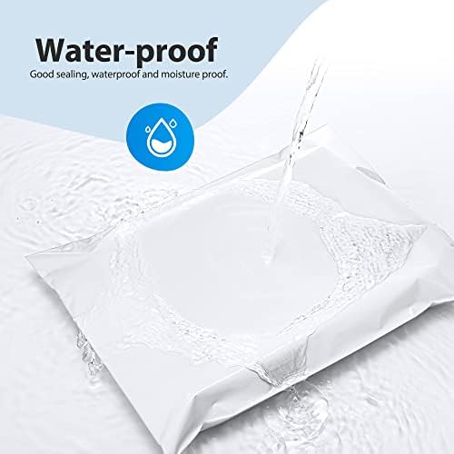 Fuxury 2000 Pcs 12x15.5" Poly Mailers,Waterproof Mailing Envelopes for Clothing, Strong Adhesive Poly Shipping Postage Bags for Small Business(White) - Image 3