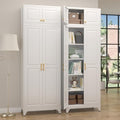 SteeLoong 90”Metal Pantry Storage Cabinet with Doors & 4 Adjustable Shelves by Steeloong