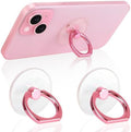 2 Pack Jsoerpay Pink Clear Phone Ring Holder by Jsoerpay