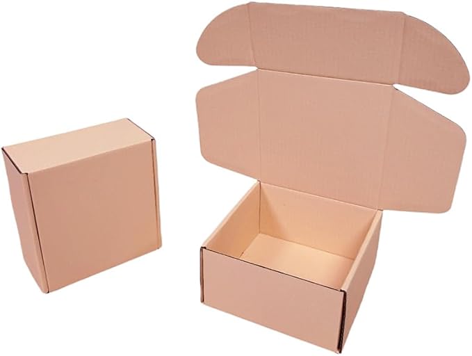 10 Pcs 9.8 x 9.8 x 4 inches Large Size Corrugated Cardboard Gift Boxes - Image 6